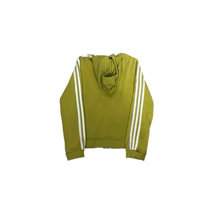 [BUNJANG] Adidas Olive Green Fitted Y2k Old School Hoodie 90 / 아디다스 올리브 그린 후드 딱붙핏 y2k 올드스쿨 후드집업 져지 90