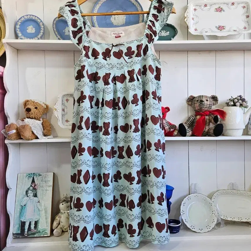 [BUNJANG] Emily Temple Cute Mint Choco Teddy Bear Dress / (Emily Temple cute) 민트초코테디 원피스