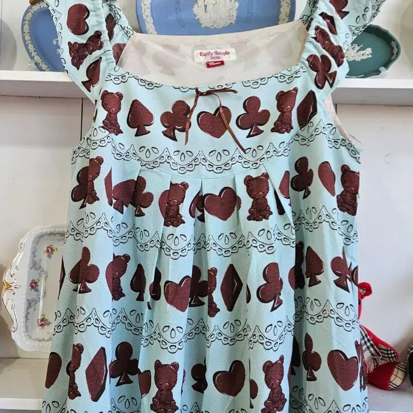 [BUNJANG] Emily Temple Cute Mint Choco Teddy Bear Dress / (Emily Temple cute) 민트초코테디 원피스
