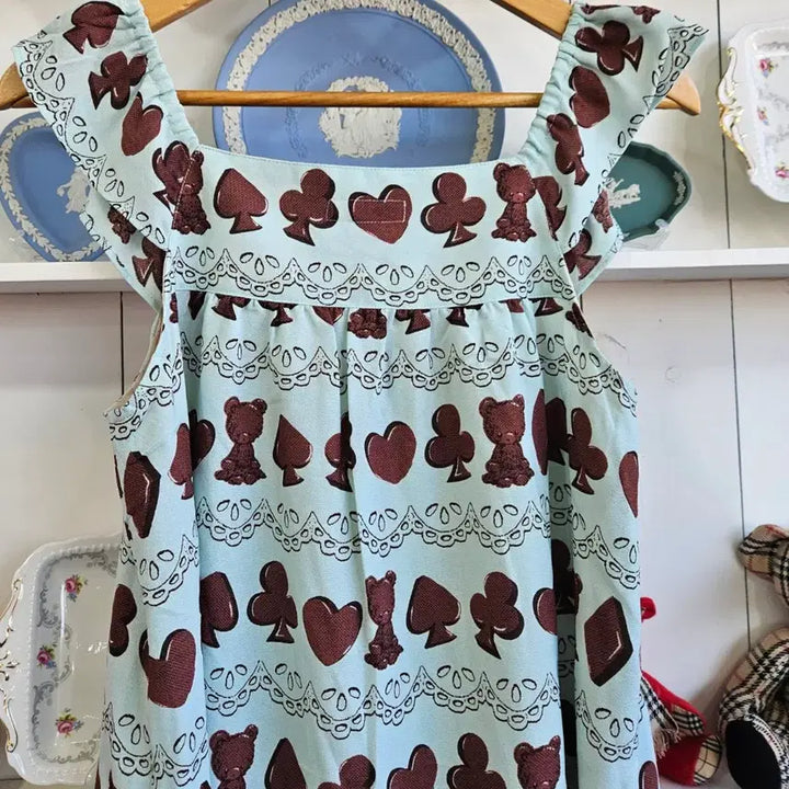 [BUNJANG] Emily Temple Cute Mint Choco Teddy Bear Dress / (Emily Temple cute) 민트초코테디 원피스