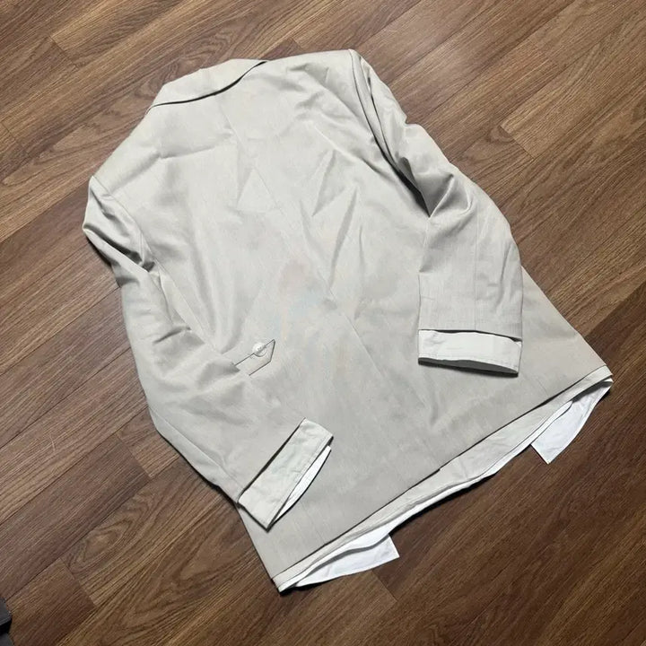 [BUNJANG] Abieumua Layered Oversized Jacket / 아비에무아 셔팅 레이어드 오버핏 재킷