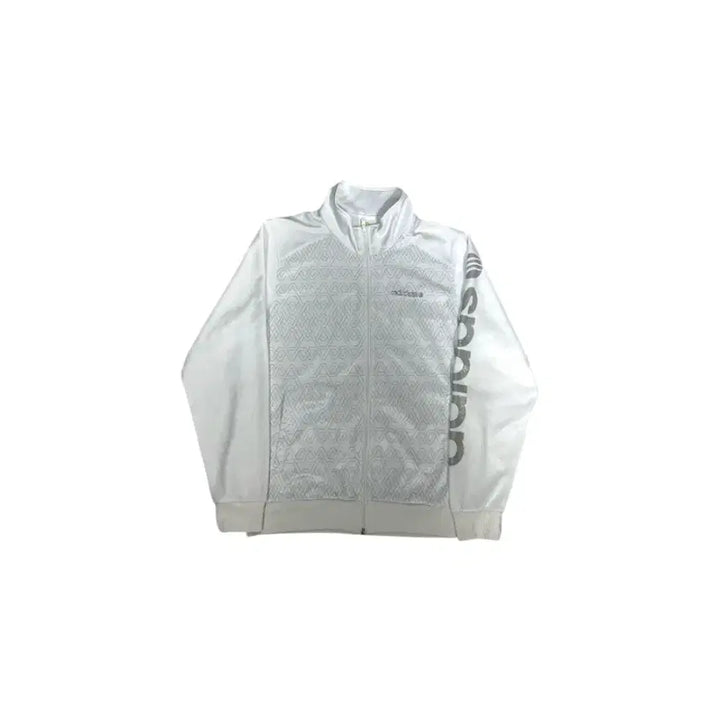 [BUNJANG] Adidas White Silver Old School Track Top Jersey M / 아디다스 화이트 실버 오버핏 올드스쿨 트랙탑 져지 M