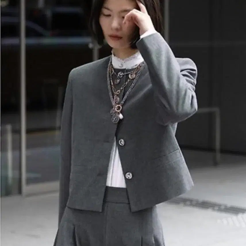 [BUNJANG] ZARA Soft Long Bermuda Pants Gray L / 자라 소프트 롱 버뮤다 팬츠 그레이 L