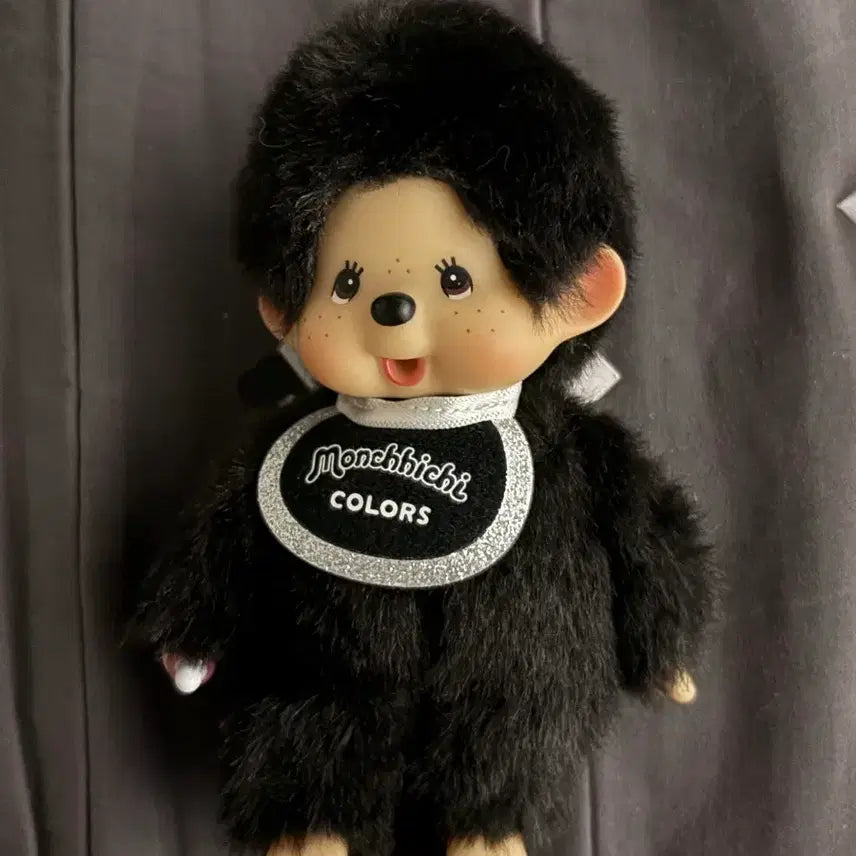 [BUNJANG] Black Monchhichi Keyring / 블랙 몬치치 컬러스 키 체인 키링