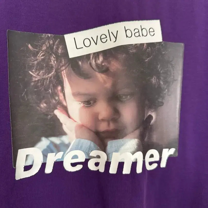 [BUNJANG] Intercrew Lovely Baby Print Half Sleeve T-shirt / Intercrew 러블리베이비 프린트 반필티