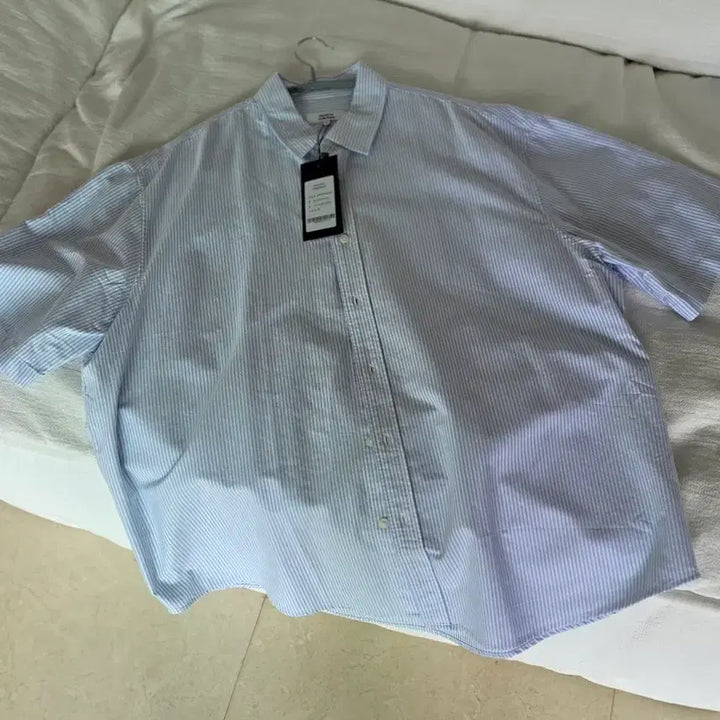 [BUNJANG] Musinsa Standard Sky Stripe Shirt XL / 무신사 스탠다드 스카이 스트라이프 셔츠 XL