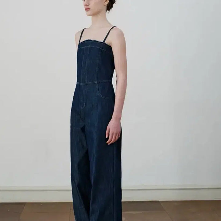 [BUNJANG] Ourcamoes 901 Rough Denim Jumpsuit / (텍O 새상품) 아워코모스 901 rough denim jumpsuit