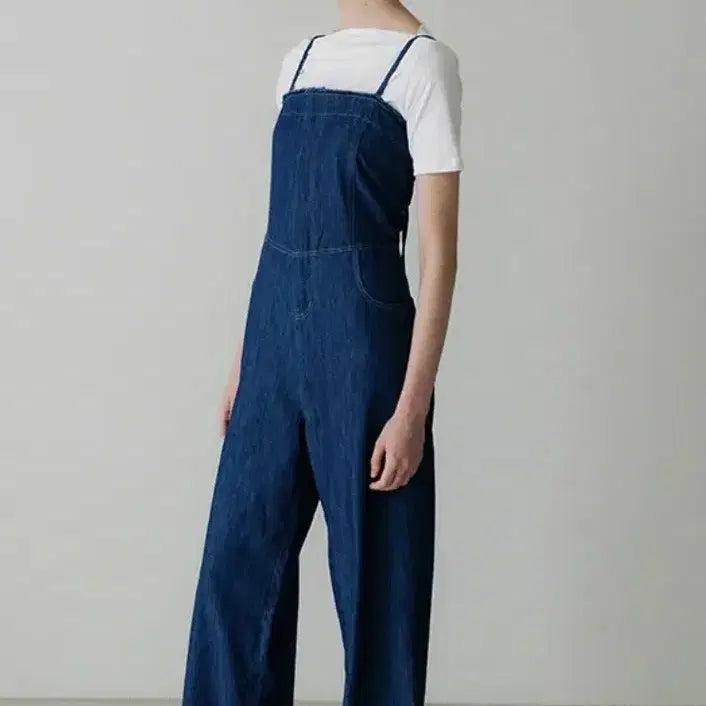 [BUNJANG] Ourcamoes 901 Rough Denim Jumpsuit / (텍O 새상품) 아워코모스 901 rough denim jumpsuit