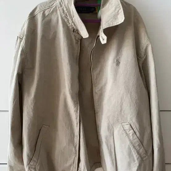 [BUNJANG] Polo Ralph Lauren Beige Windbreaker Jacket / 폴로 랄프로렌 베이지색 바람막이 자켓