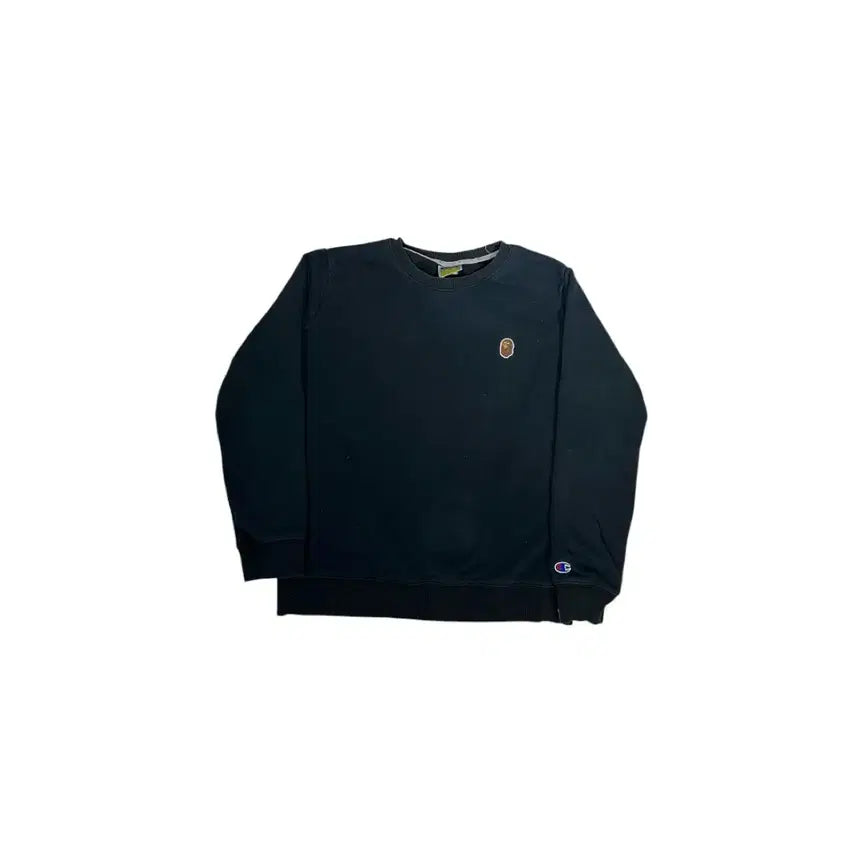 [BUNJANG] BAPE Navy Gorilla Mini Logo Sweatshirt / 베이프 네이비 고릴라 미니 로고 스웻 셔츠 맨투맨