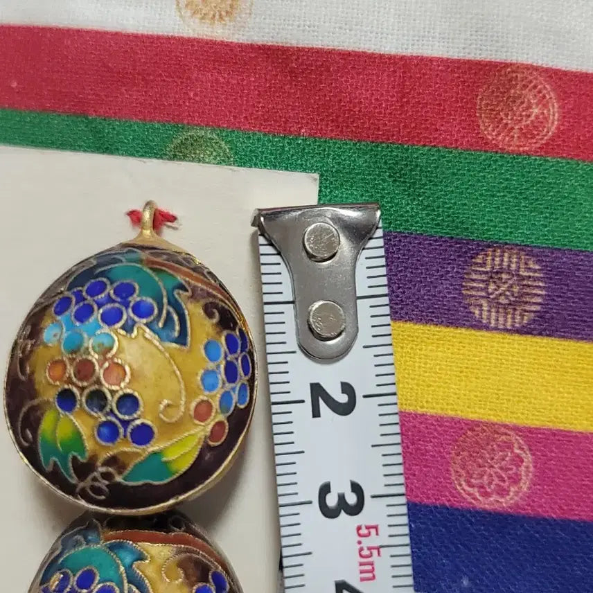 [SOLD OUT] 미사용) 은칠보 포도문 마고자단추