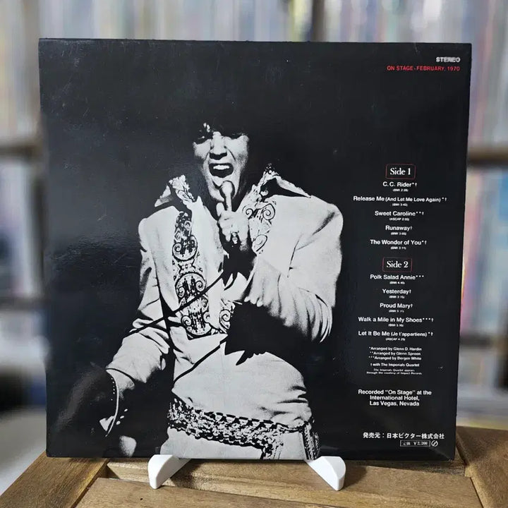 [SOLD OUT] (엘비스 프레슬리,1970년 2월 라이브) Elvis Presley LP