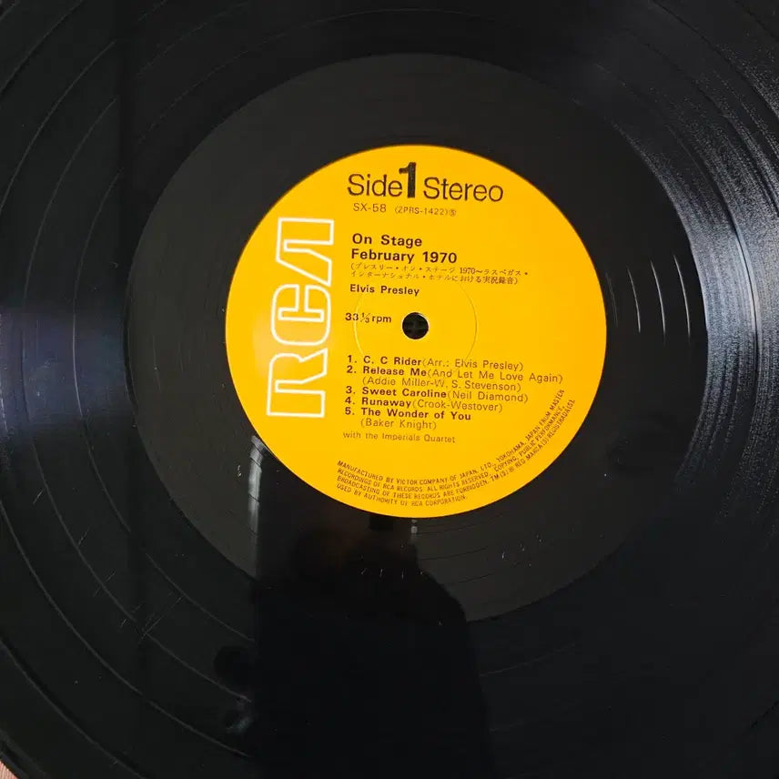 [SOLD OUT] (엘비스 프레슬리,1970년 2월 라이브) Elvis Presley LP