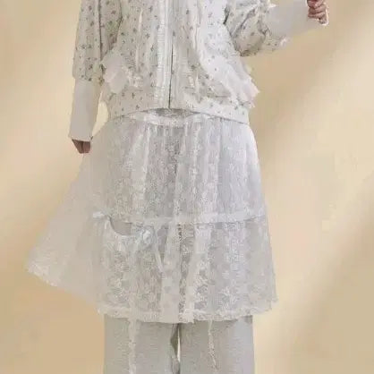 [BUNJANG] merry jenny Lace Frill Sweat Pants / 메리제니 레이스 프릴 스웨트 팬츠 merry jenny