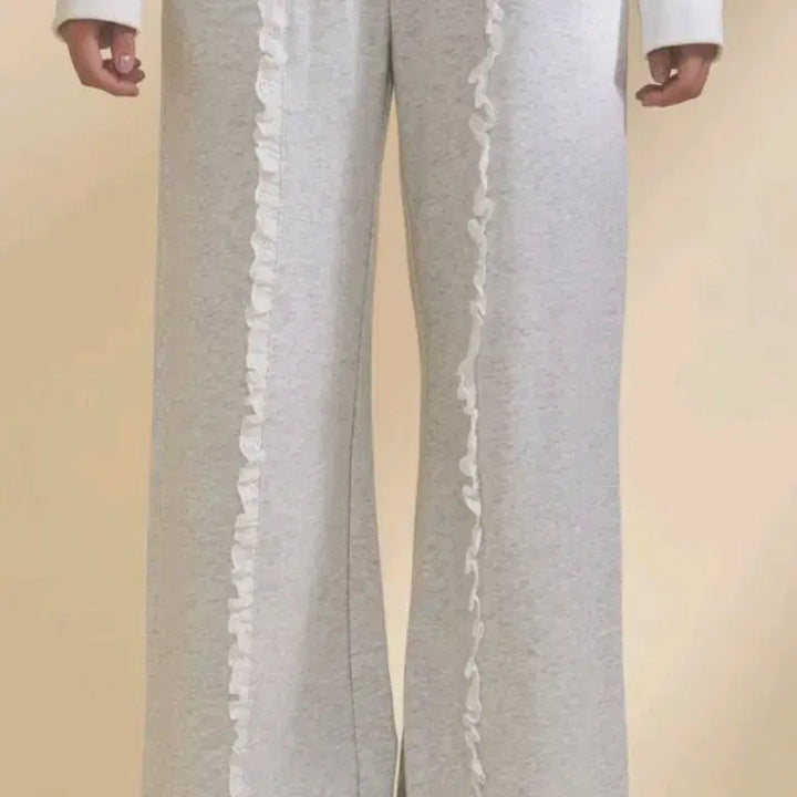 [BUNJANG] merry jenny Lace Frill Sweat Pants / 메리제니 레이스 프릴 스웨트 팬츠 merry jenny