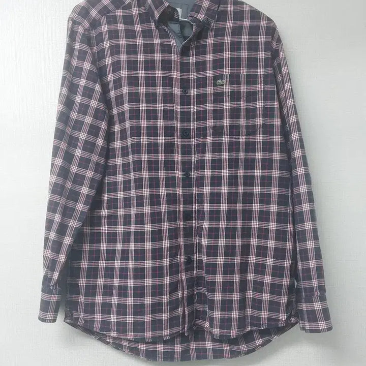[BUNJANG] Lacoste Checkered Long Sleeve Shirt / 라코스테 체크 긴팔 셔츠 남방 95