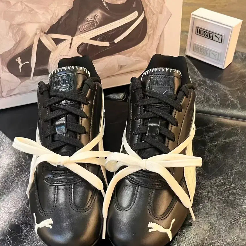 [SOLD OUT] (W) 푸마 x 로제 스피드캣 PRM 블랙 웜 화이트 240mm