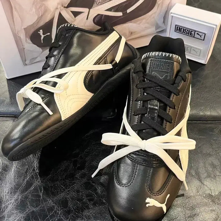 [SOLD OUT] (W) 푸마 x 로제 스피드캣 PRM 블랙 웜 화이트 240mm