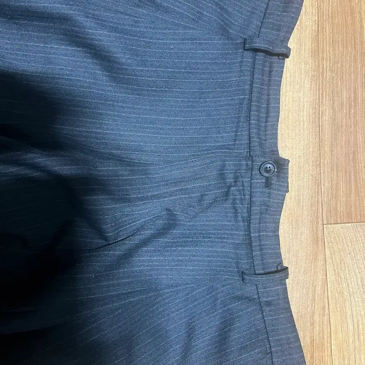 [BUNJANG] Coore Stripe Wool Blend Harrington Pants Set / [XL] 쿠어 스트라이프 울 블렌드 해링턴 팬츠 셋업