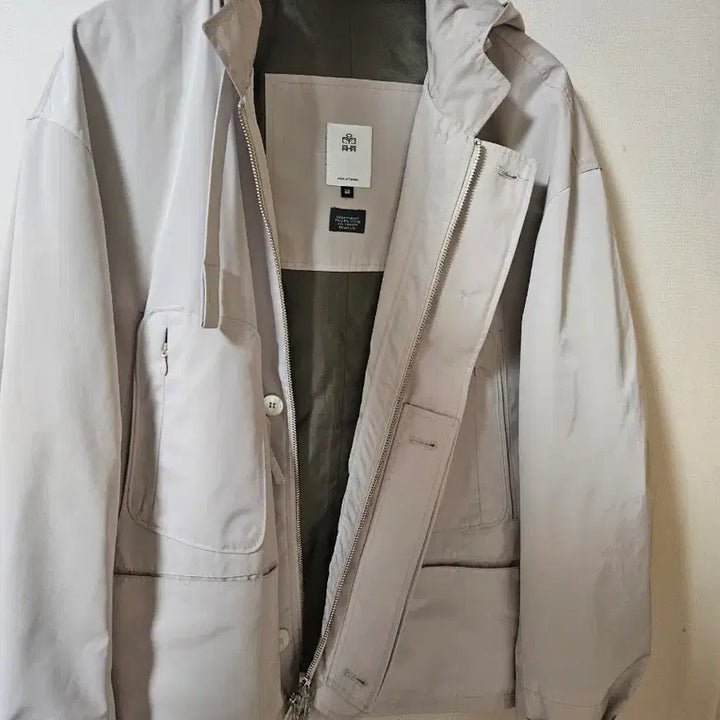 [BUNJANG] Polytelu Hooded Parka Beige / [2] 폴리테루 후디드 파카 베이지