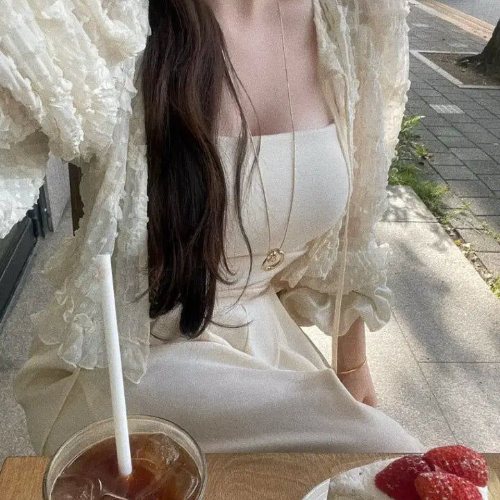 [BUNJANG] Ruean Lovely Bolero Cardigan / 르안 러블리 볼레로 가디건