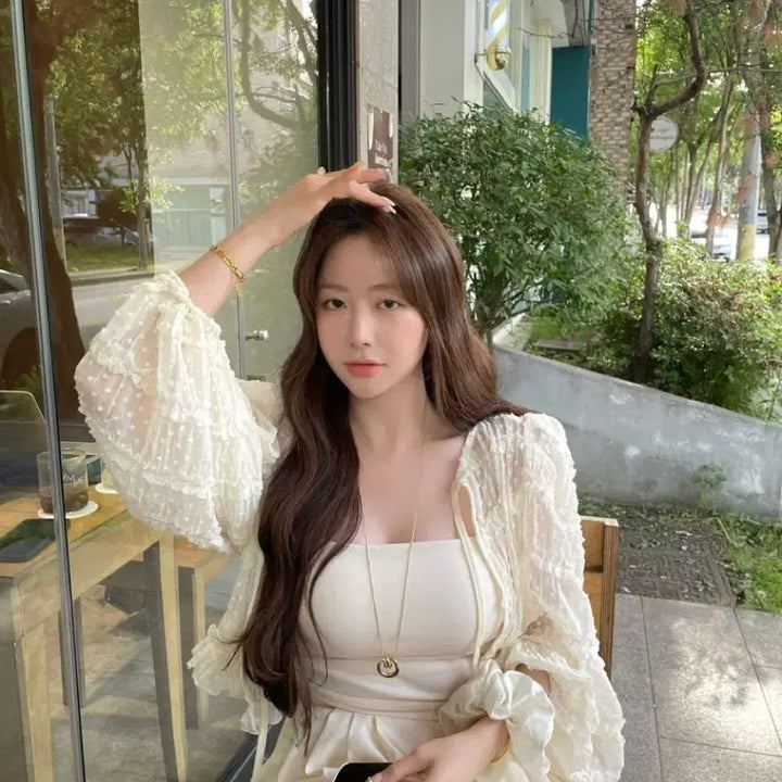 [BUNJANG] Ruean Lovely Bolero Cardigan / 르안 러블리 볼레로 가디건