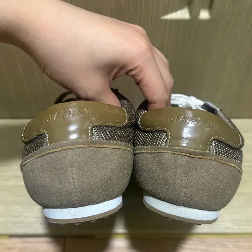 [BUNJANG] Stand Oil Morrow Square Sneakers Brown / 스탠드오일 머로우 스퀘어 스니커즈 브라운