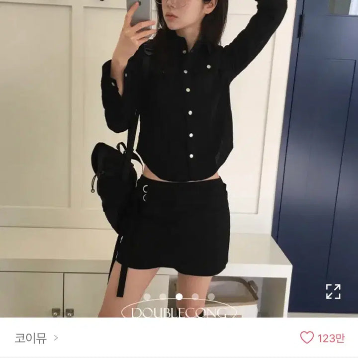 [BUNJANG] Bella Corduroy Shirt Black / (배포 새상품) 벨라 코듀로이 골덴 셔츠 블랙