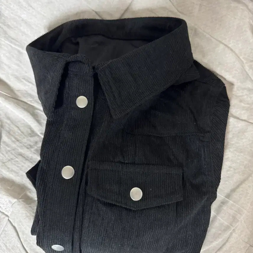 [BUNJANG] Bella Corduroy Shirt Black / (배포 새상품) 벨라 코듀로이 골덴 셔츠 블랙