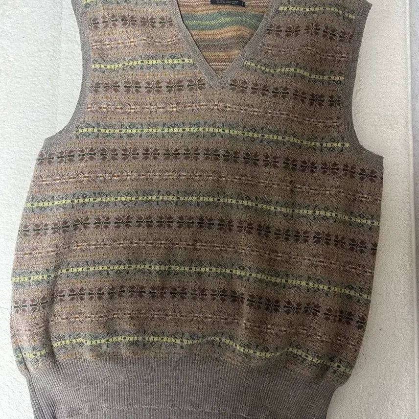 [BUNJANG] RRL Fair Isle Knit Vest XL / RRL 페어아일 니트 조끼 XL