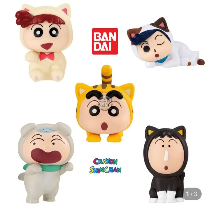 [BUNJANG] Unsealed Crayon Shin-chan Cat Cosplay Gacha (Sleeper) / 미개봉 짱구 고양이 코스프레 가챠 (유리)