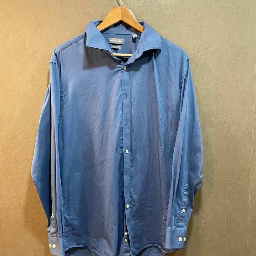 [BUNJANG] Michael Kors Slim Fit Blue Shirt XL / 마이클코어스 슬림핏 블루 셔츠 XL
