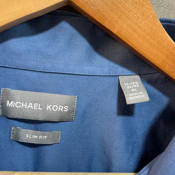 [BUNJANG] Michael Kors Slim Fit Blue Shirt XL / 마이클코어스 슬림핏 블루 셔츠 XL