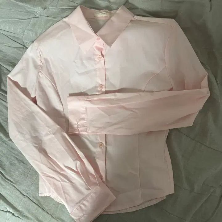 [SOLD OUT] (새상품)에드모어 바젤 에센셜 슬림핏 스판 셔츠 핑크