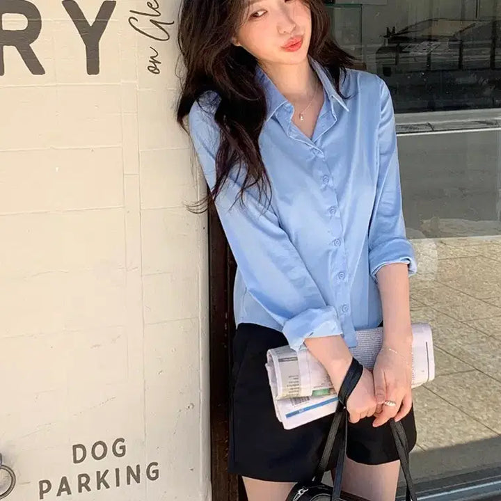 [SOLD OUT] (새상품)에드모어 바젤 에센셜 슬림핏 스판 셔츠