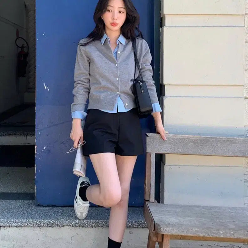 [SOLD OUT] (새상품)에드모어 바젤 에센셜 슬림핏 스판 셔츠