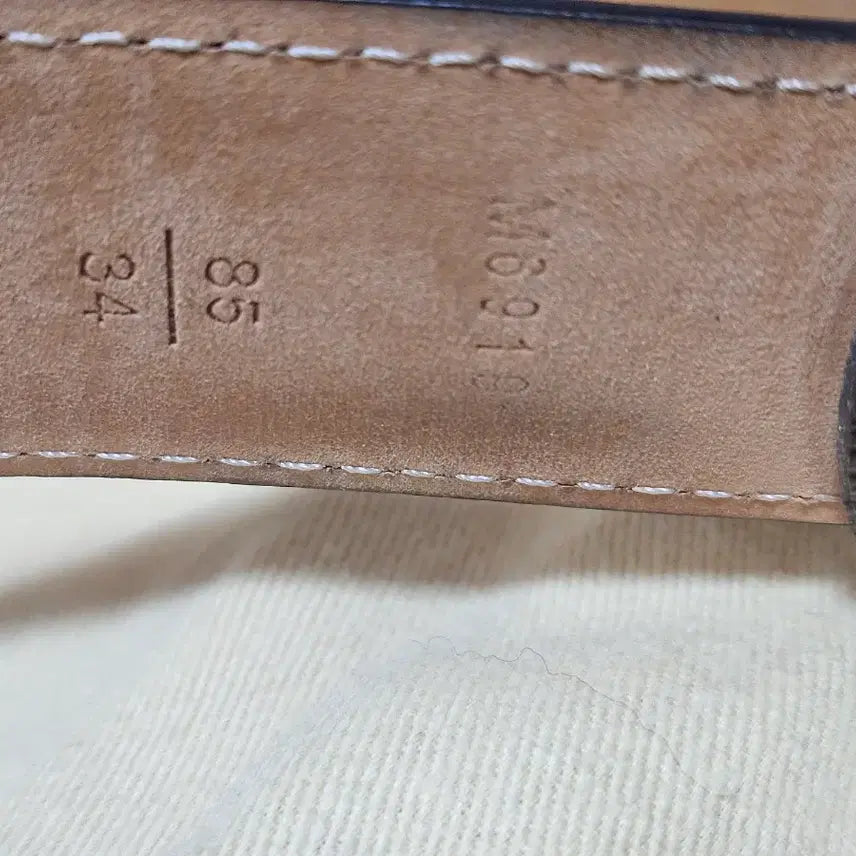 [BUNJANG] Louis Vuitton Monogram Belt Gold Buckle / 루이비통 정품 모노그램 벨트 브라운 금장