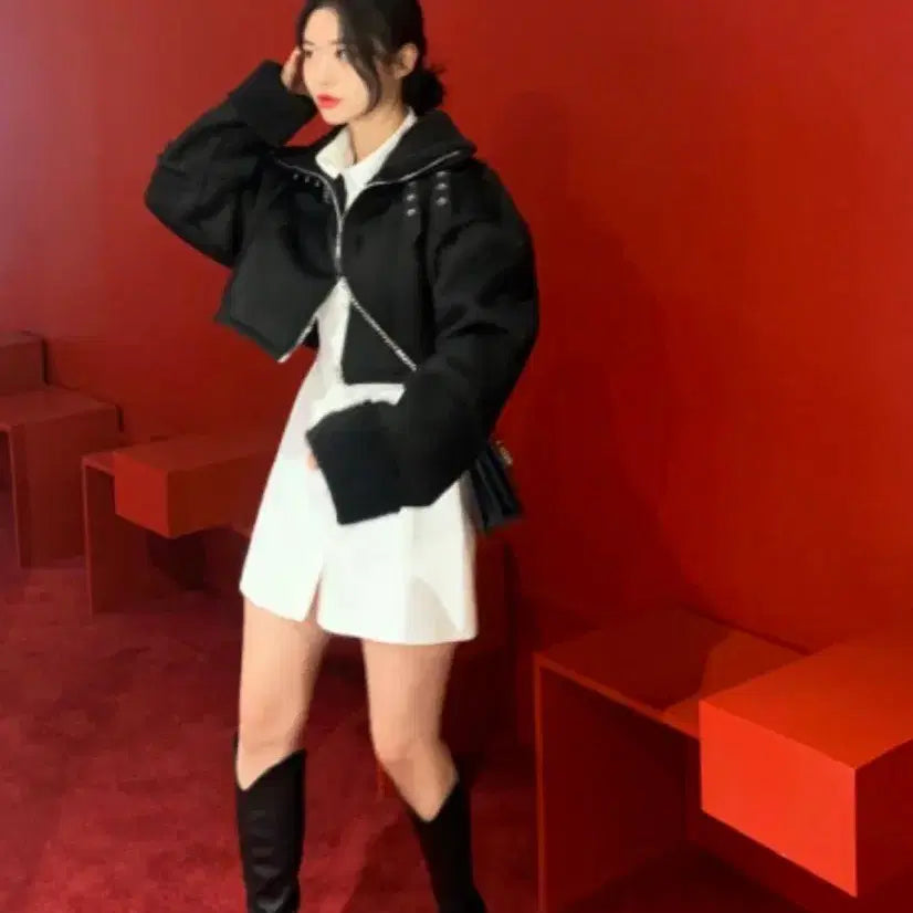 [BUNJANG] Dayroze 3kg Slim Fit Shirt Dress White / (새상품) 데이로제 -3kg 슬림핏 셔츠 원피스 화이트