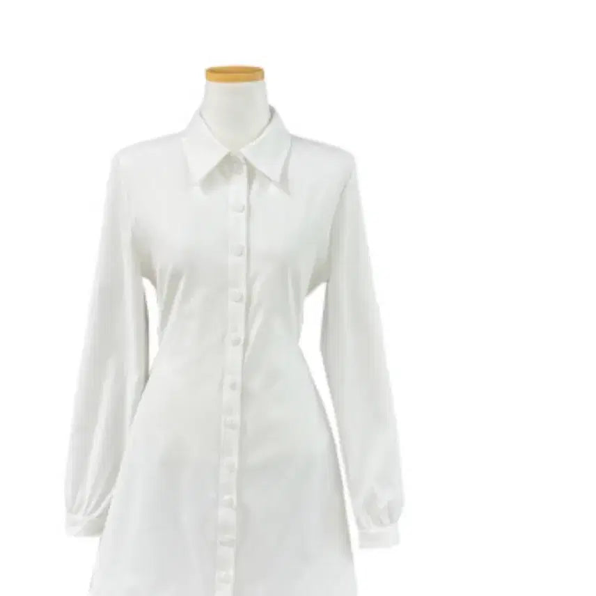 [BUNJANG] Dayroze 3kg Slim Fit Shirt Dress White / (새상품) 데이로제 -3kg 슬림핏 셔츠 원피스 화이트