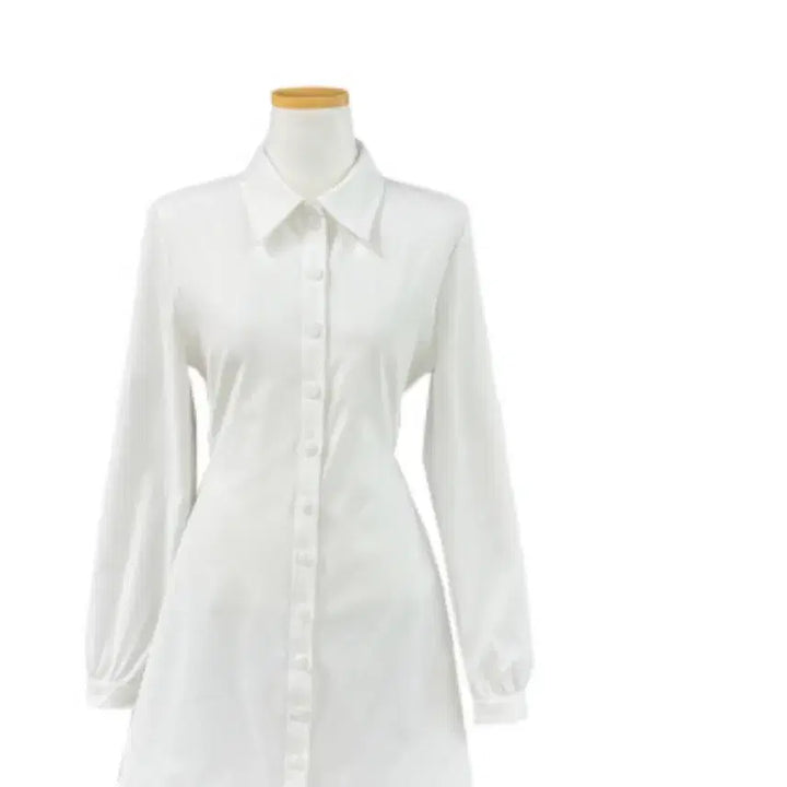 [BUNJANG] Dayroze 3kg Slim Fit Shirt Dress White / (새상품) 데이로제 -3kg 슬림핏 셔츠 원피스 화이트