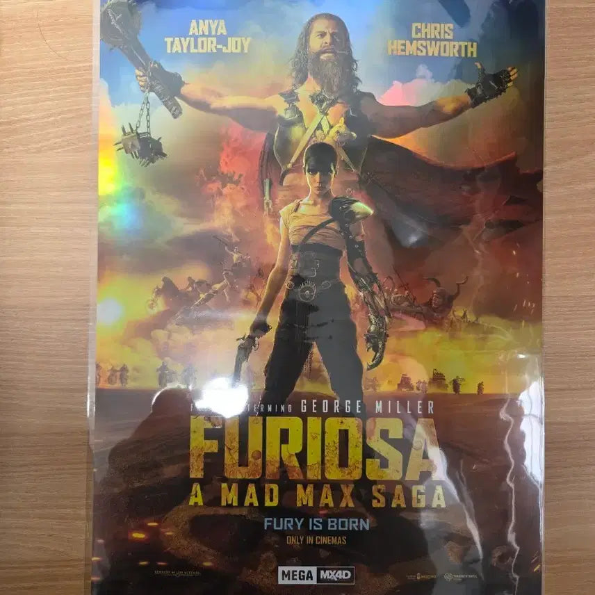 [BUNJANG] Furiosa: A Mad Max Saga Megabox MX4D Poster / 영화 퓨리오사 메가박스 MX4D 포스터