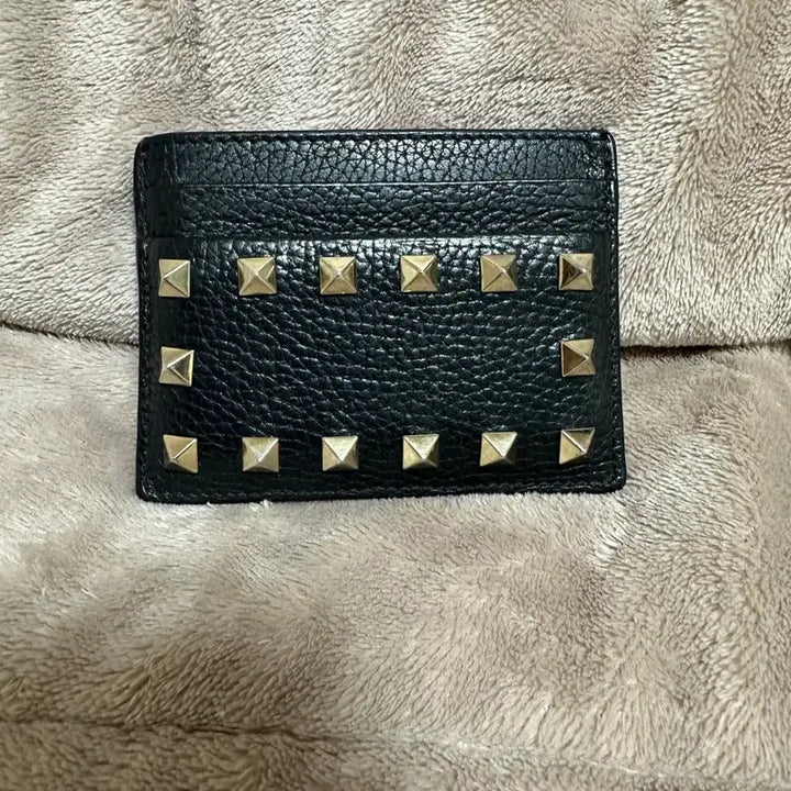 [BUNJANG] Valentino Rockstud Cardholder / 발렌티노 카프스킨 락스터드 카드지갑