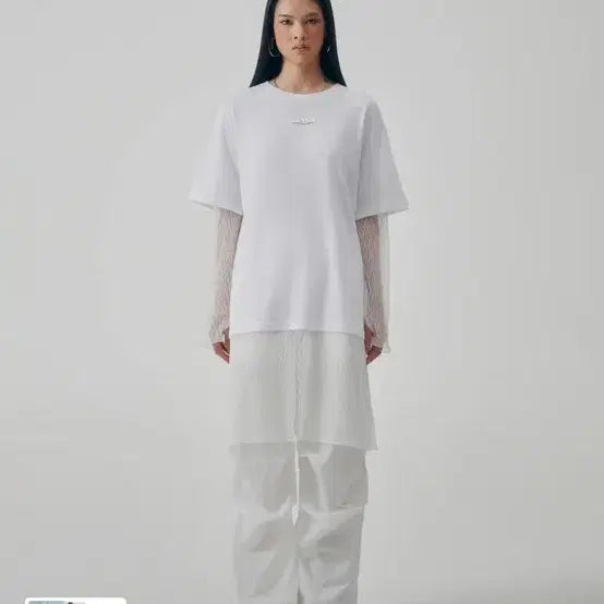 [BUNJANG] Trimming Bird Layered Lace Long Sleeve White / 트리밍버드 레이어드 레이스 롱 슬리브 화이트