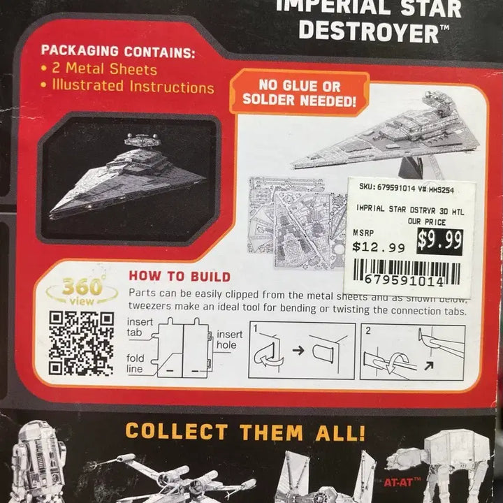 [BUNJANG] Metal Earth Imperial Star Destroyer 3D Model Kit / 스타워즈 메탈 어스 임페리얼 스타 디스트로이어
