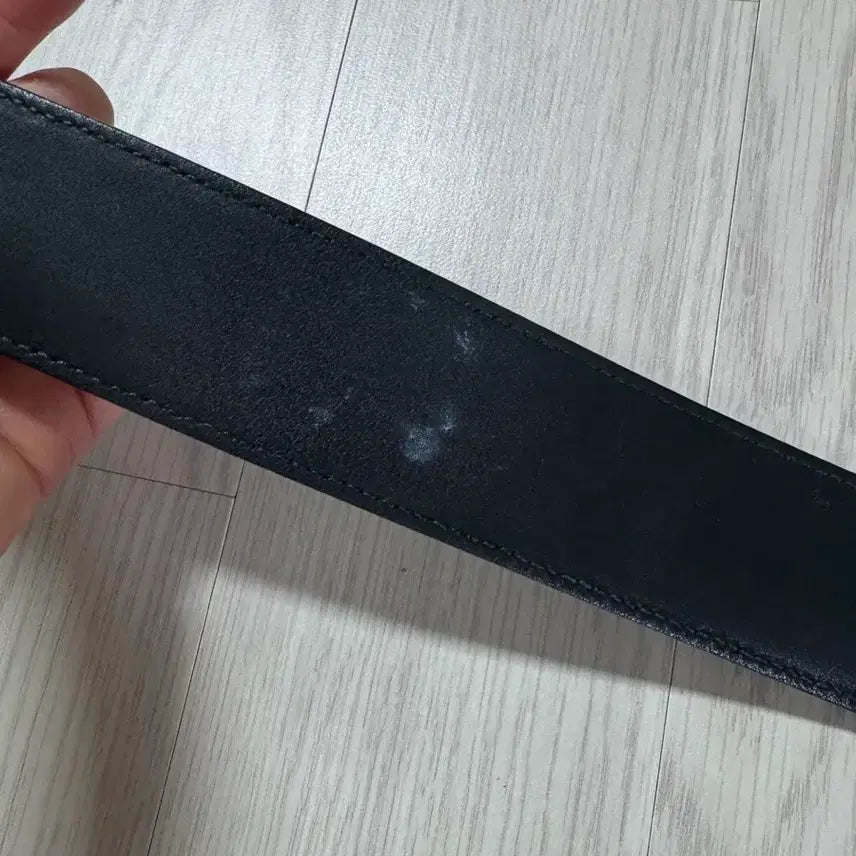 [BUNJANG] Gucci GG Marmont Belt Black Silver Buckle / 구찌 GG 마몬트 벨트 블랙 실버 버클