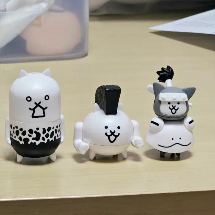 [BUNJANG] The Battle Cats Gacha Figure Capsule Set (4 Types) / 냥코대전쟁 가챠 피규어 캡슐 4종 일괄