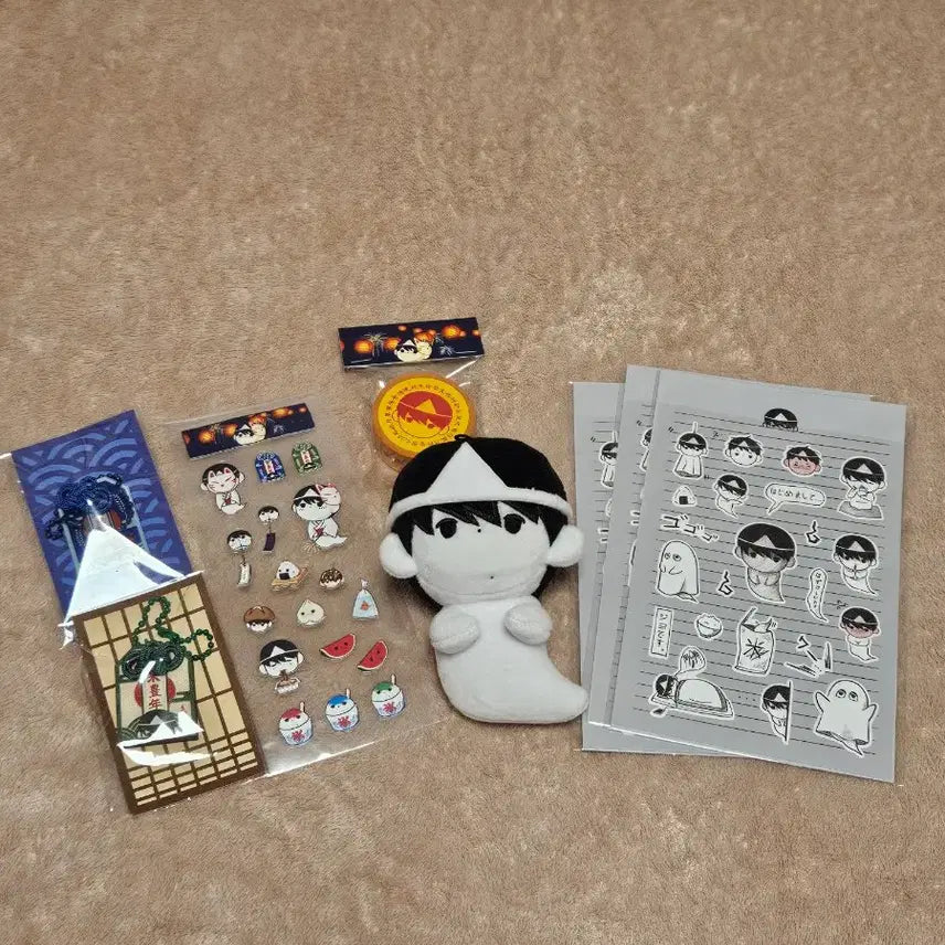 [BUNJANG] &amp;TEAM Jo Doll, Omamori, Sticker, Masking Tape Bundle Set / 커신죠 앤팀 죠 인형 양도 오마모리 스티커 부적 마스킹테이프