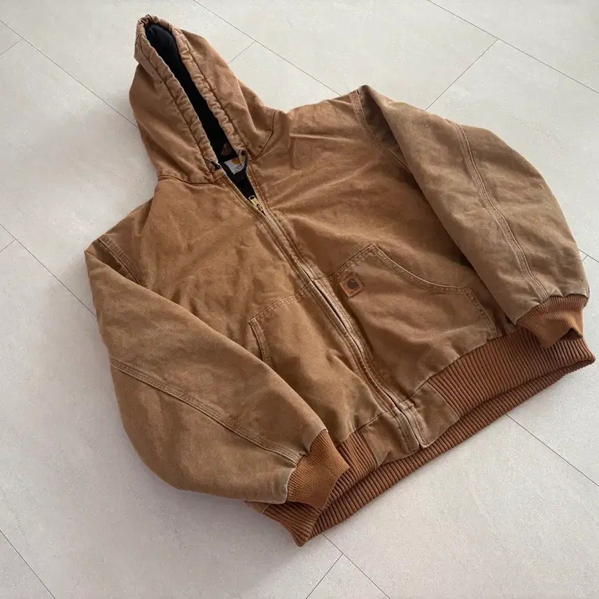 [BUNJANG] Carhartt J130 211 Vintage Active Sandstone Brown Jacket / [XL] j130 211 칼하트 빈티지 엑티브 샌드스톤 브라운