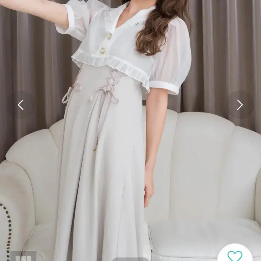 [BUNJANG] Rojita Couture Silk Blouse Dress / 로지타 couture by rojita 실크 블라우스 원피스 양산형