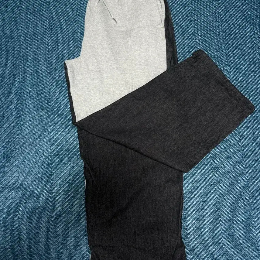 [BUNJANG] Cotton Front, Denim Back Wide Pants / 와이드 팬츠(앞코튼,뒷데님)